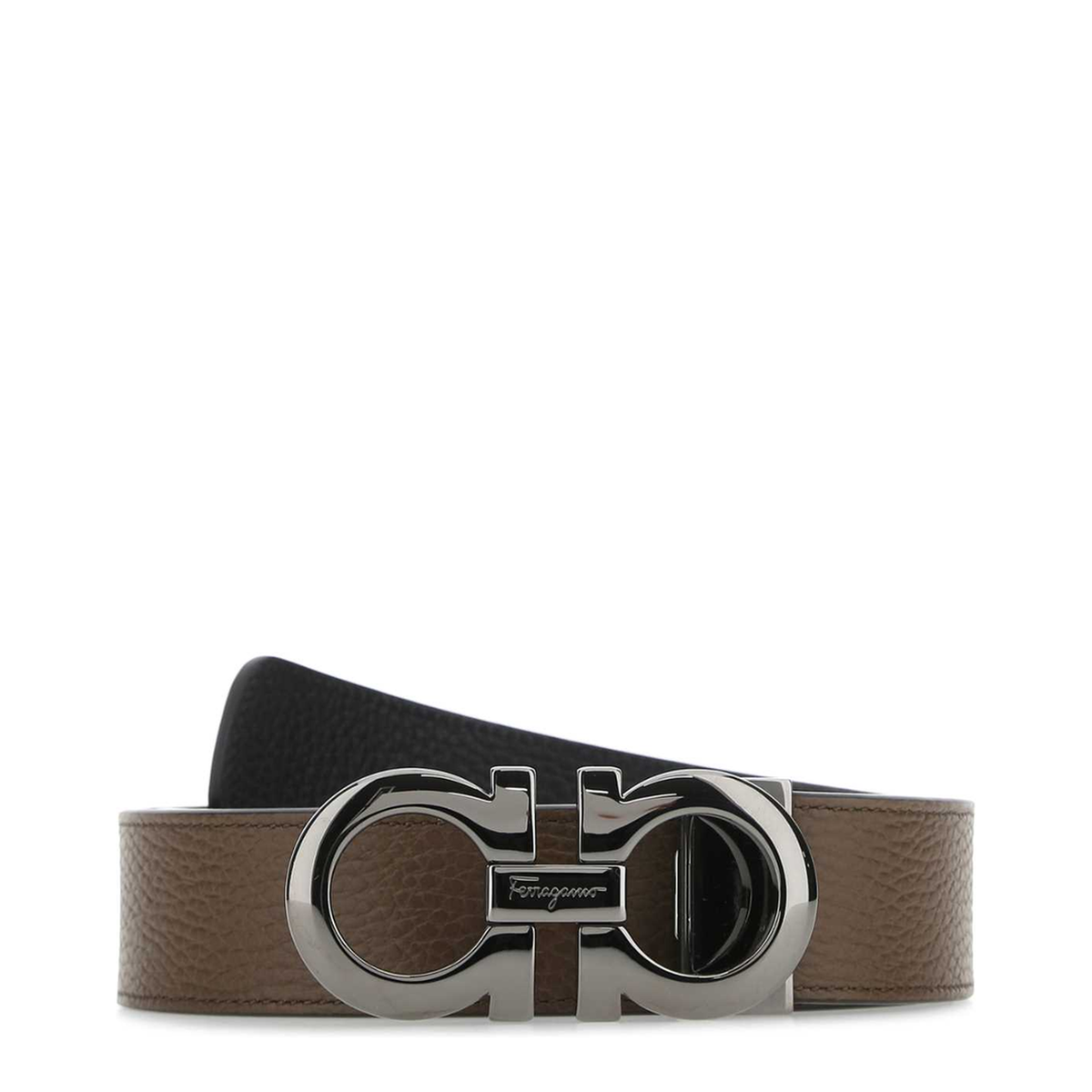MAYFEYR - Ferragamo - Brown Leather Reversible Belt - 675542705614BROWN