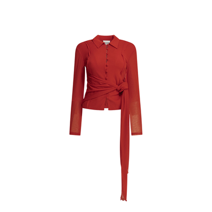 MAYFEYR - Ganni - Polo Shirt With Buttons - A104028606P