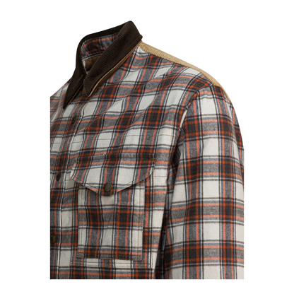 MAYFEYR -  - Check Overshirt Jacket - WPB001W251OFWHTBRNXBE