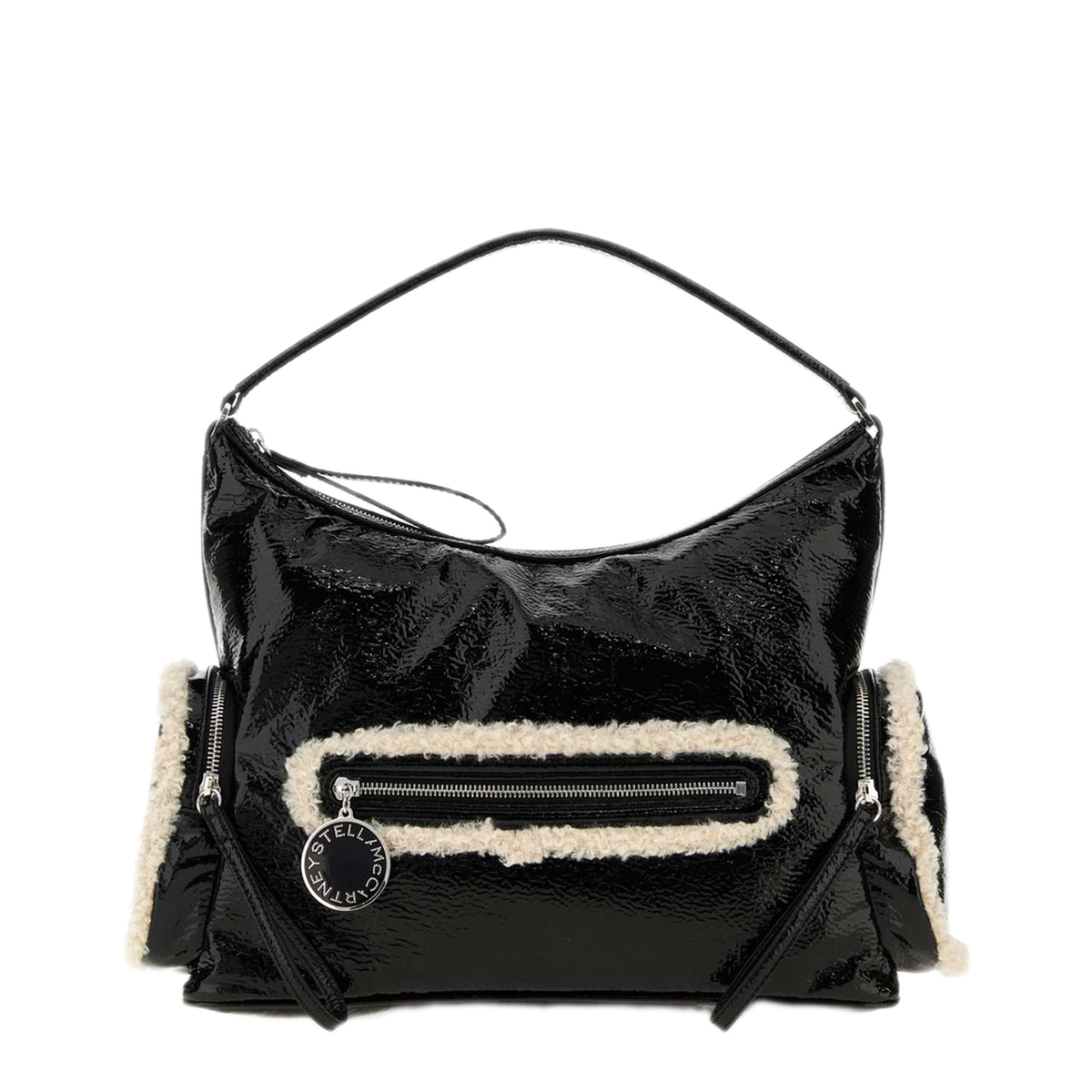 MAYFEYR - Stella Mccartney - Dartmoor Nylon Shoulder Bag Cracked Patent - 7B0184WP08721000