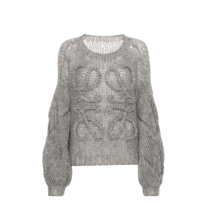 Gray Anagram Mohair Sweater