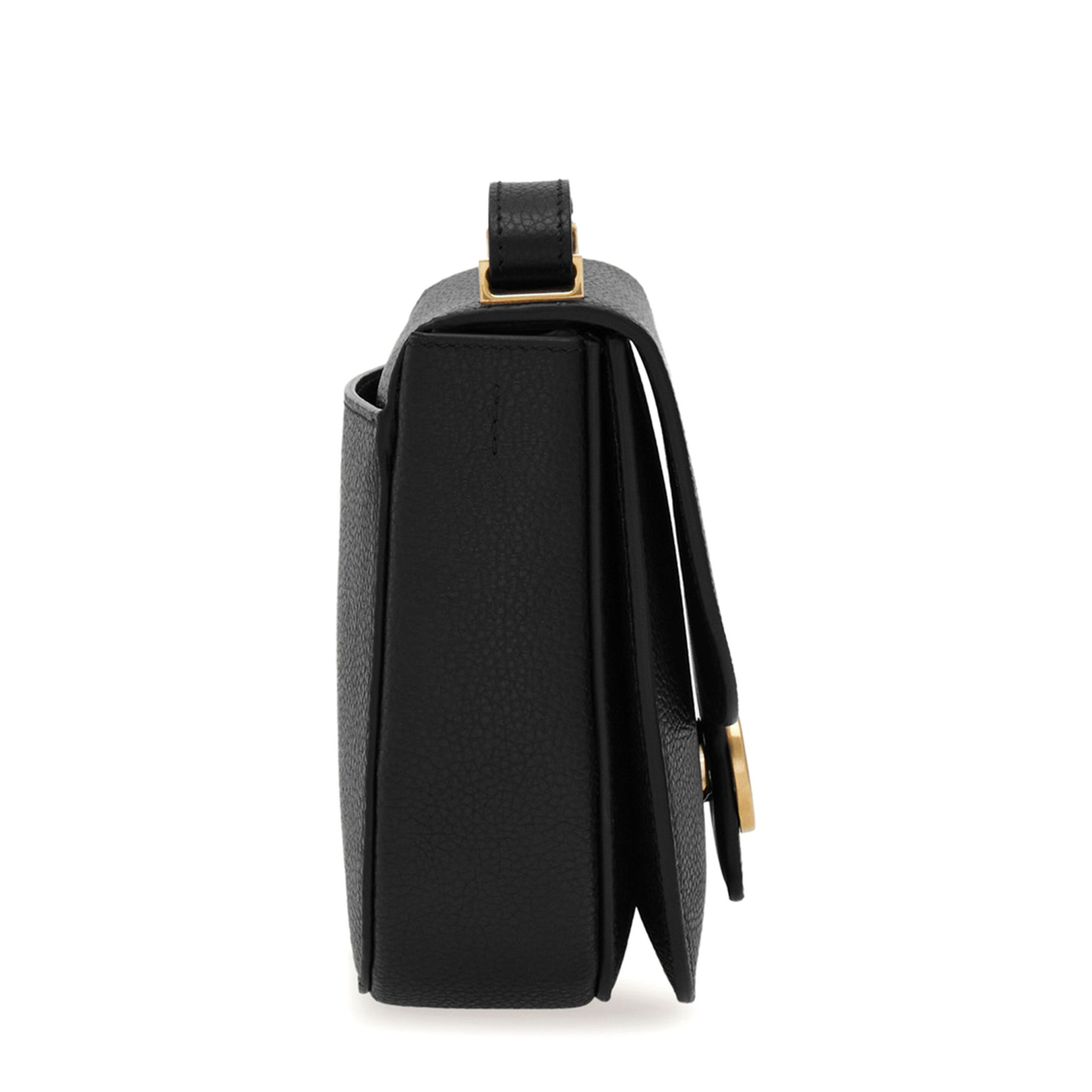Elegant Grained Leather Shoulder Bag