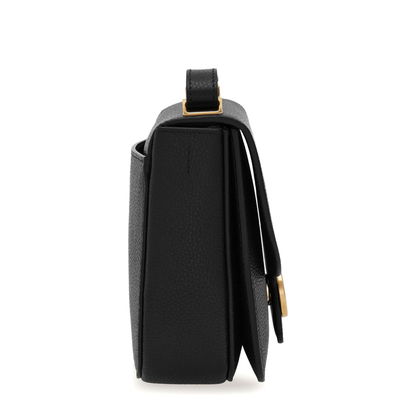 Elegant Grained Leather Shoulder Bag