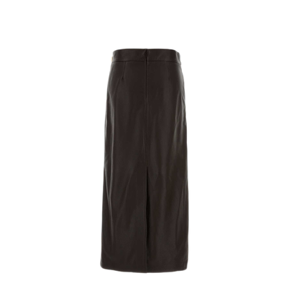 MAYFEYR - Ferragamo - Dark Brown Leather Skirt - 13H577788298EXPRESSO