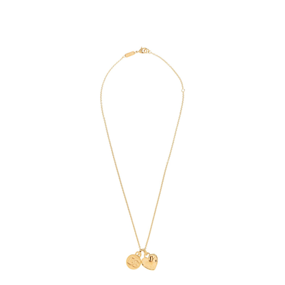 Heart Pendant Necklace Golden