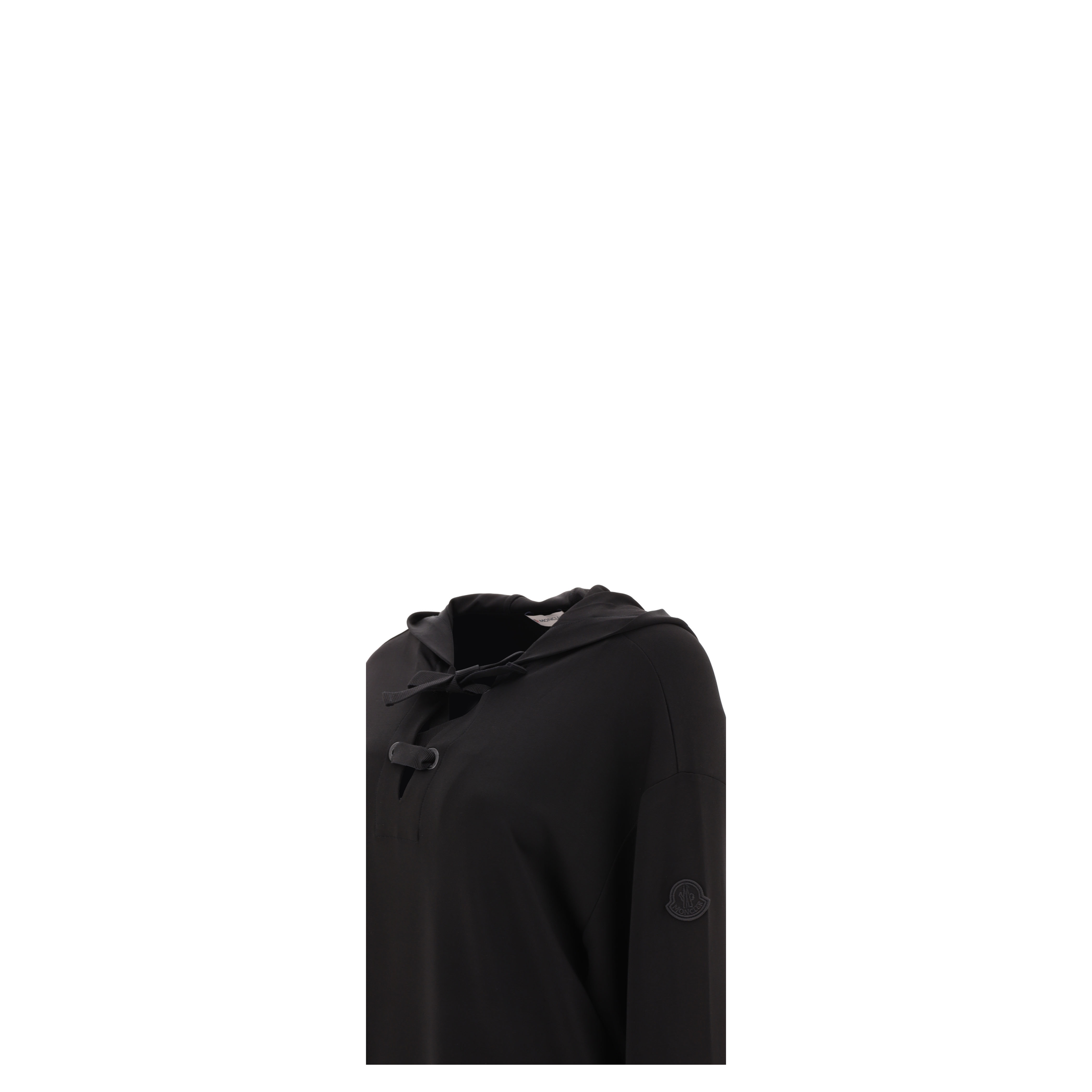 Black Viscose Hoodie