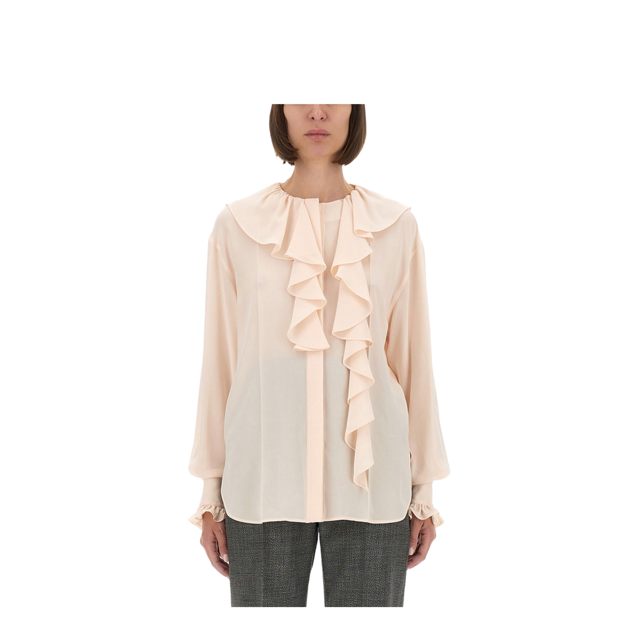 Shirt with Ruffles