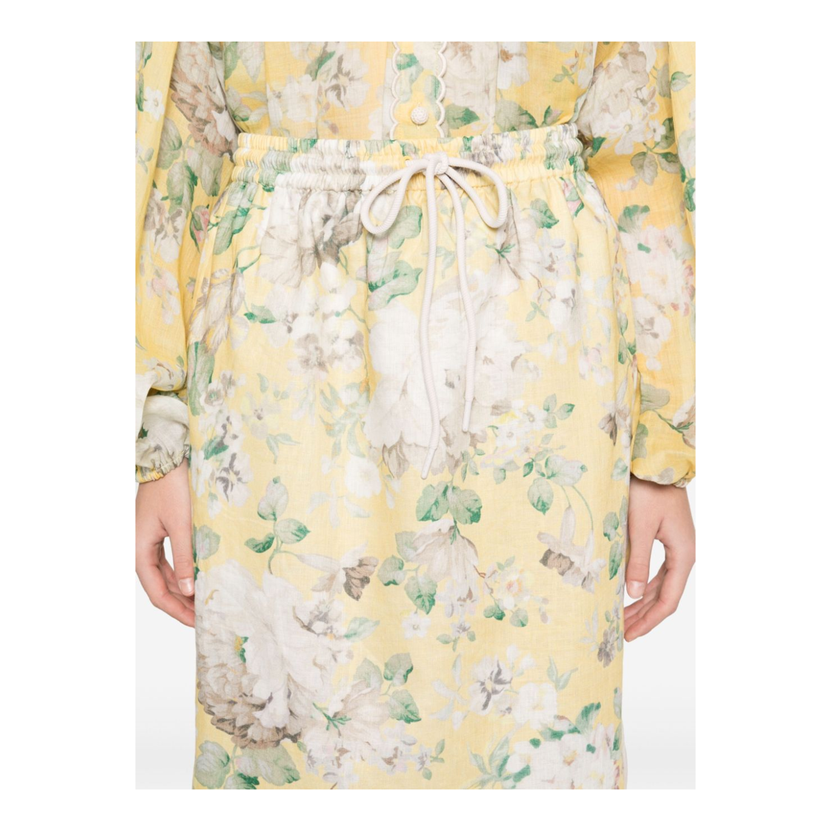 Acacia Printed Linen Skirt