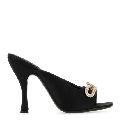 MAYFEYR - Ferragamo - Black Satin Mules - 01G9927694931CNERO