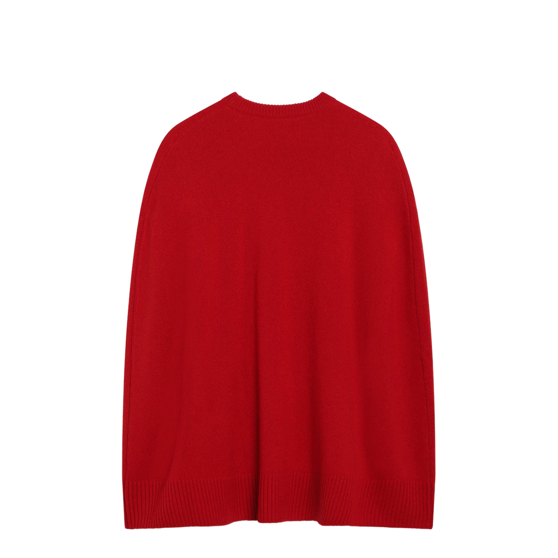 MAYFEYR - Toteme - Red Cashmere Cape Sweater - 261-WRT0635YA0235344