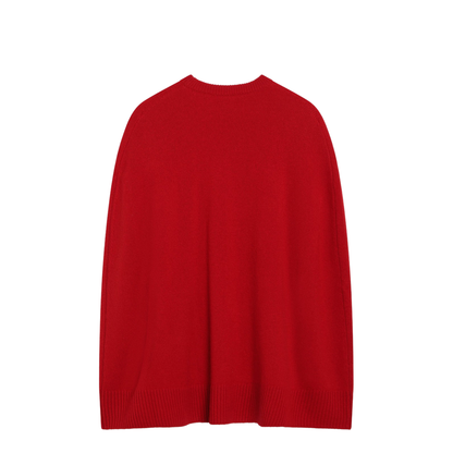 MAYFEYR - Toteme - Red Cashmere Cape Sweater - 261-WRT0635YA0235344