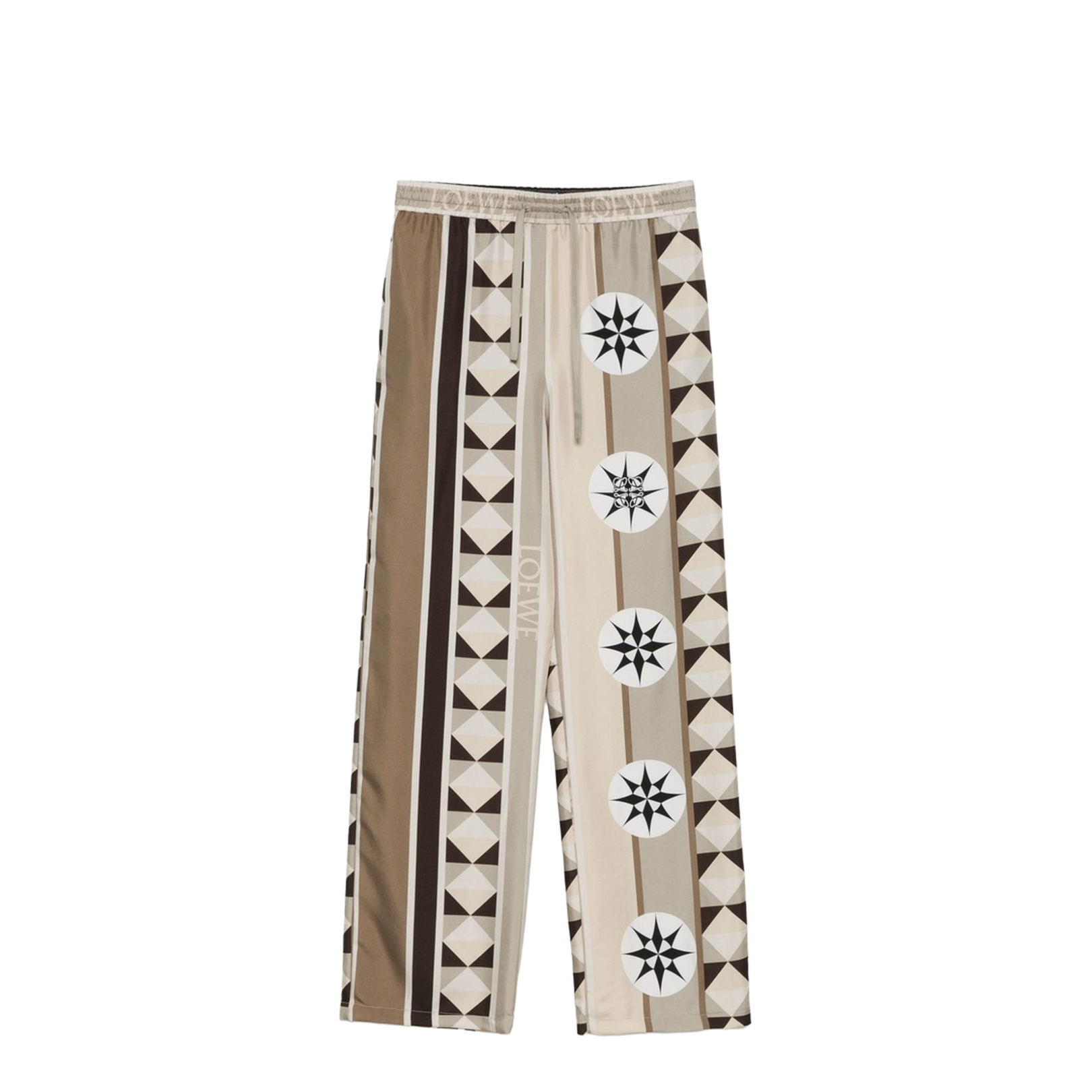 Printed Silk Pajama Trousers