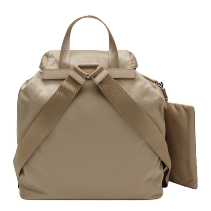 MAYFEYR - Prada - Backpack In Re-Nylon And Saffiano With Pouch Camel - 1BZ811OTMRV44F0040