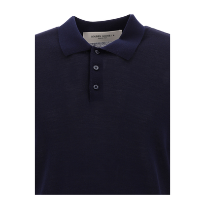 MAYFEYR - Golden Goose - Merino Wool Button Down Polo Shirt - GMP01412P00104150501