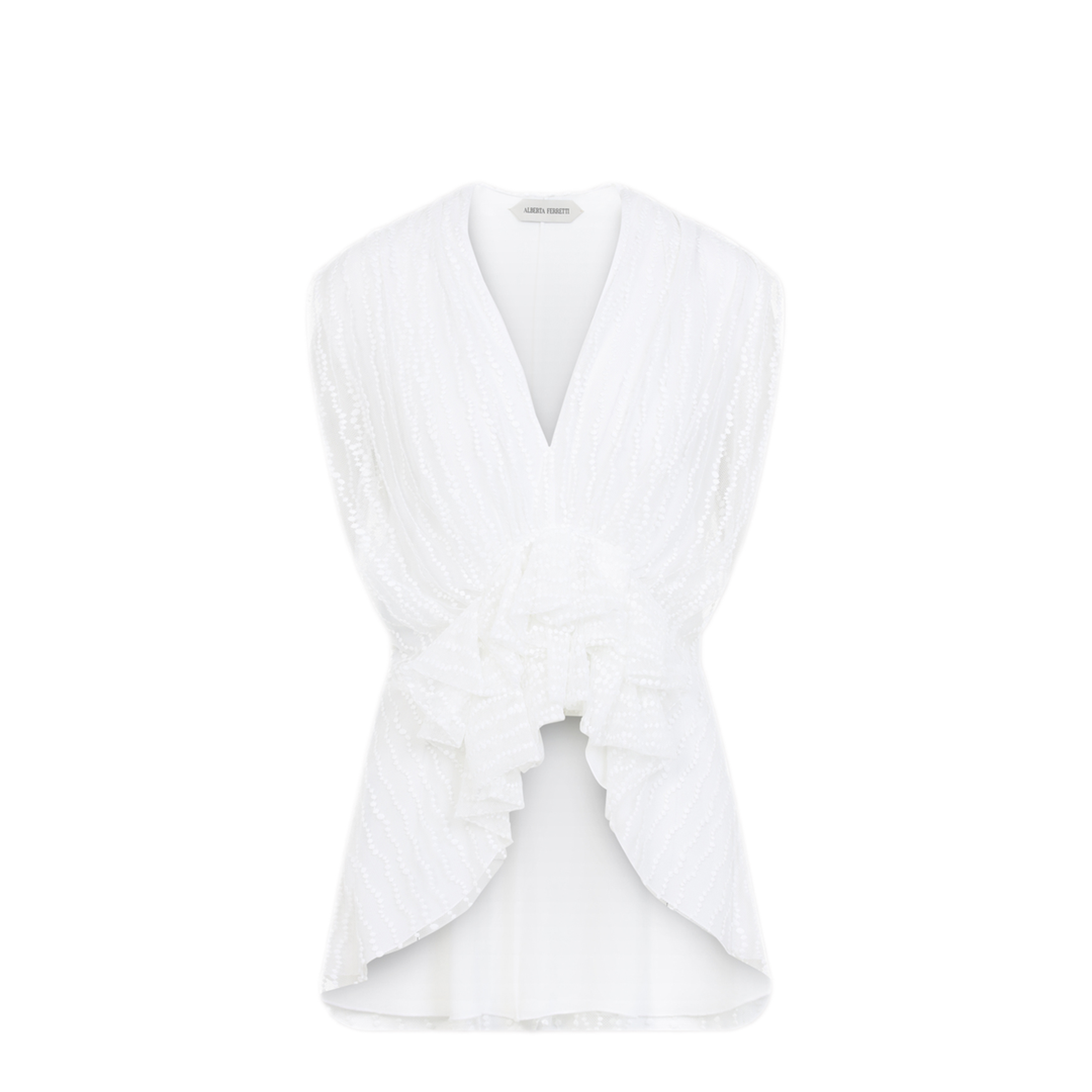 MAYFEYR - ALBERTA FERRETTI - Tulle Top - A080551200002
