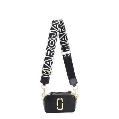 The Snapshot Saffiano Leather Crossbody Bag - BLACK/MULTI