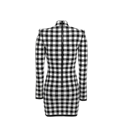 Vichy Knit Dress