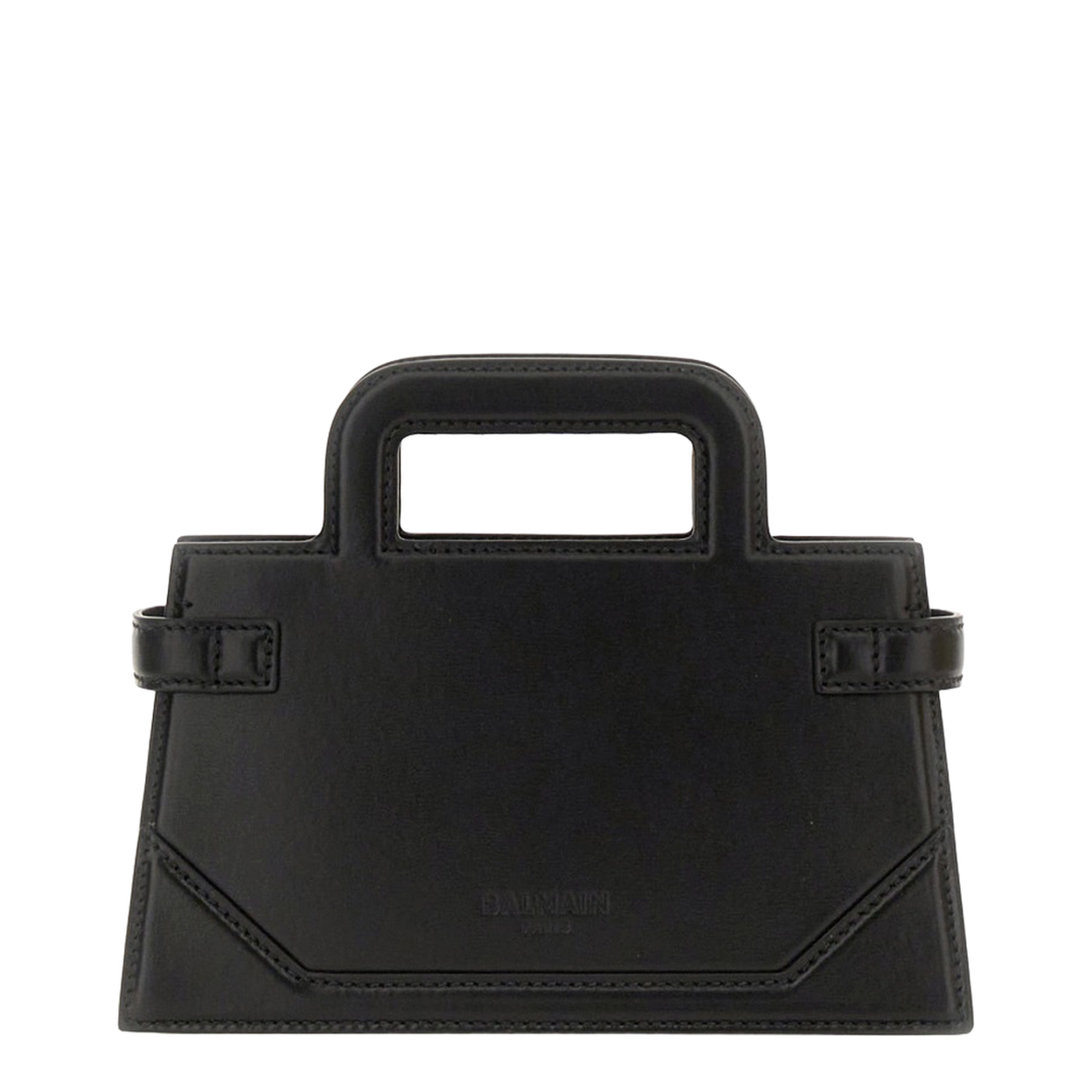 Top Handle Bag in Calfskin Black
