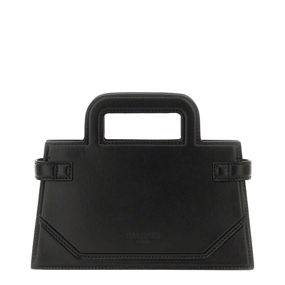 Top Handle Bag in Calfskin Black