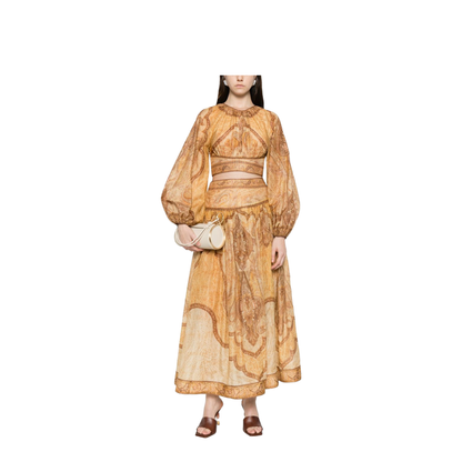 Women Skirt Mustard