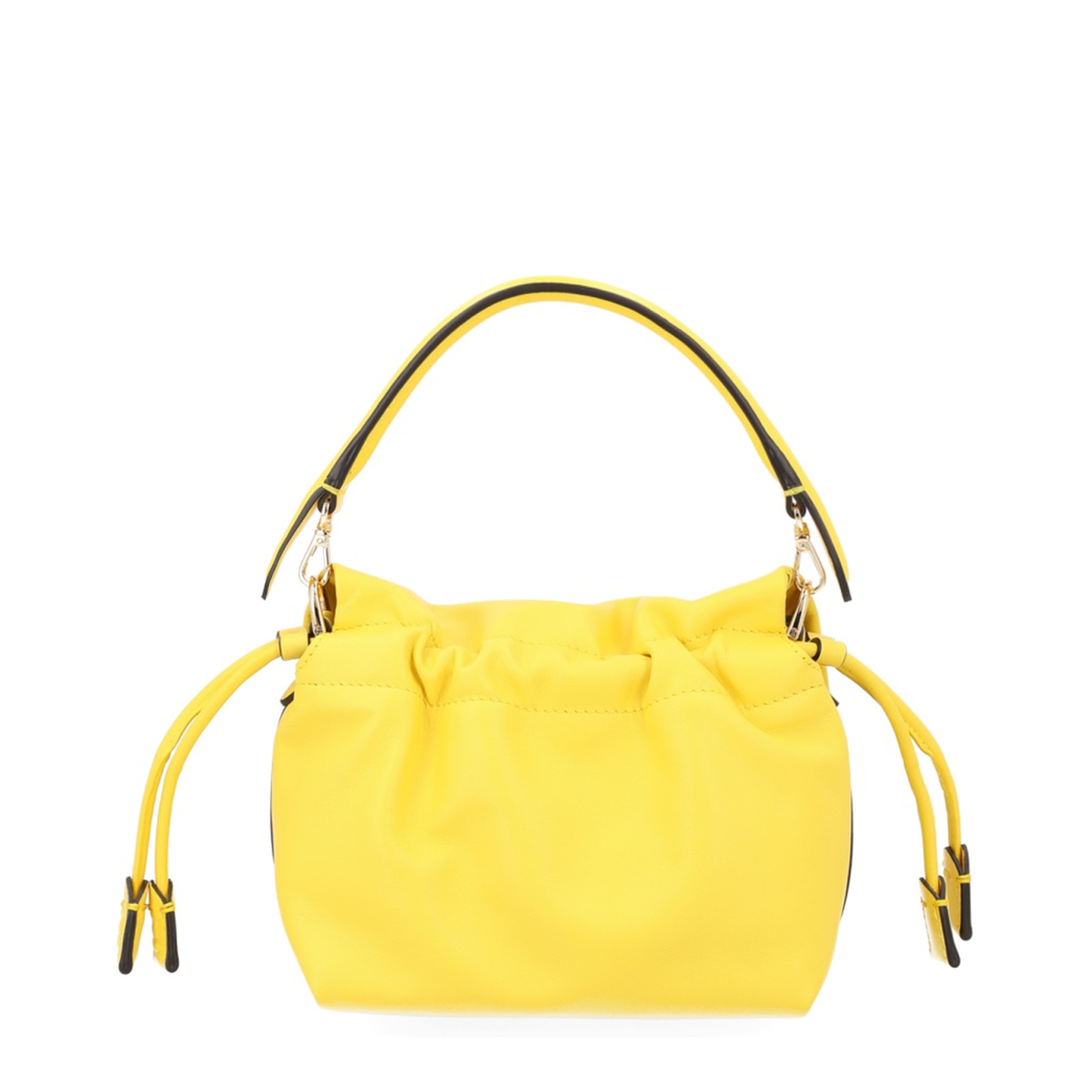 Mamma Baguette Small Lamb Leather Handbag - Giallo