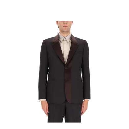Brown Wool Crêpe Blazer