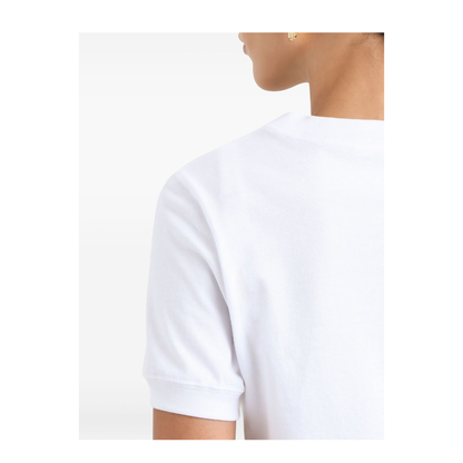 Short-sleeved Cotton T-Shirt in White