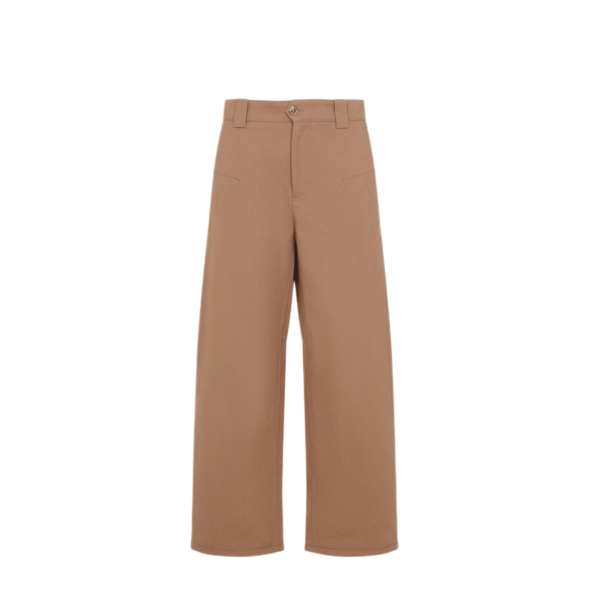 Barrel-Leg Pants In Cotton Canvas