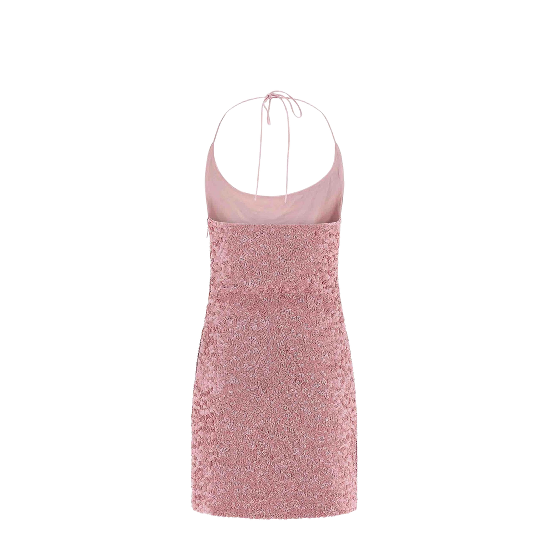 Sequin Dress Silk Pink
