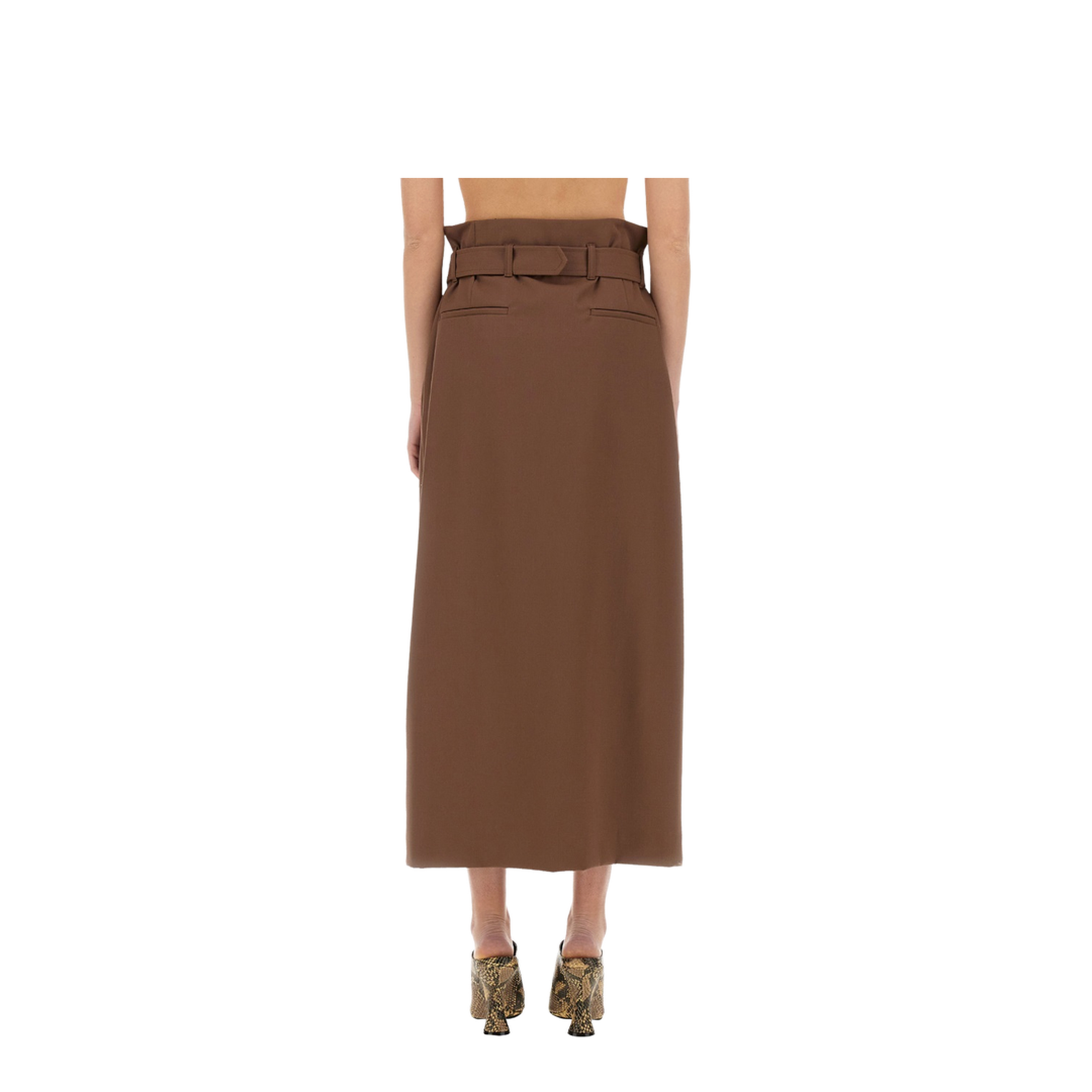 Wool Skirt With Belt