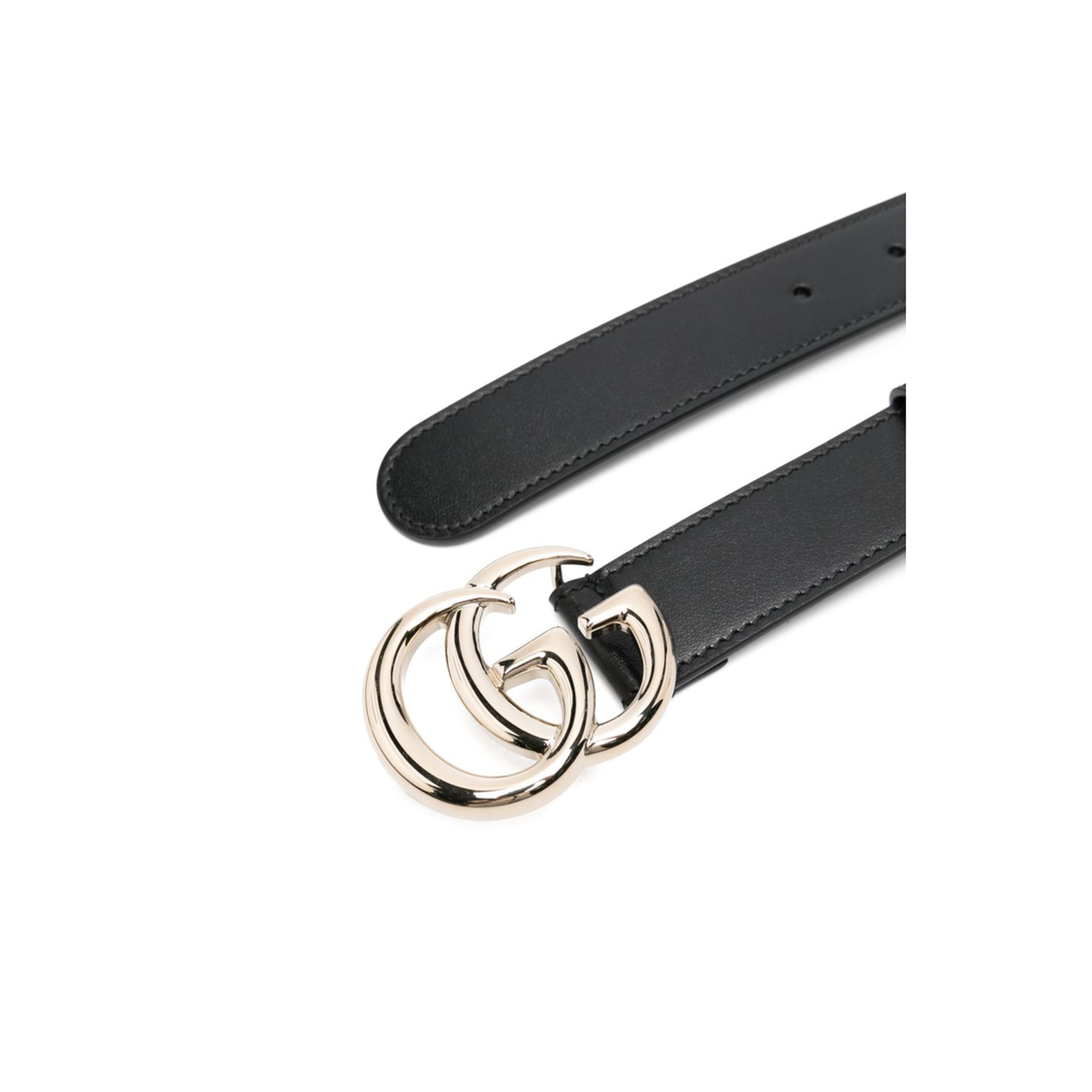 Thin Belt in Black Leather