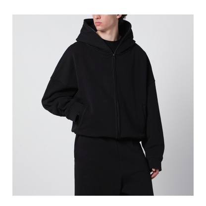 MAYFEYR - Entire Studios - Black Cotton Zip Up Hoodie - ESSS26HO03012UCO0015