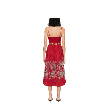 Printed Midi Dress