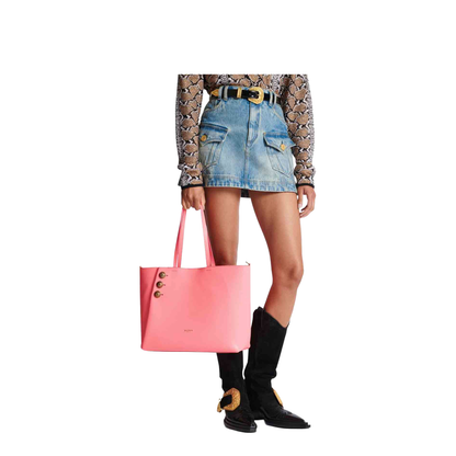 Emblme Leather Tote Bag