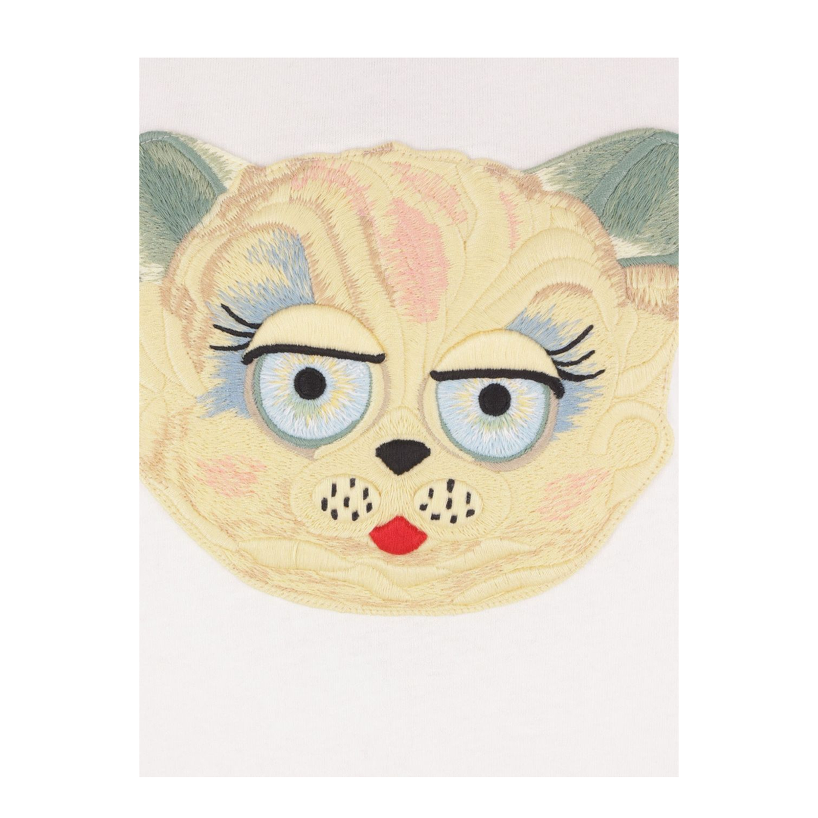 Cat-face Patch T-shirt
