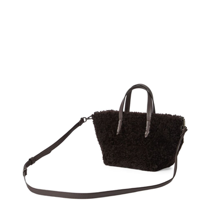 Brown Shearling Bag