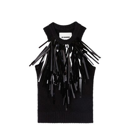 Cotton Top Sequined Fringes