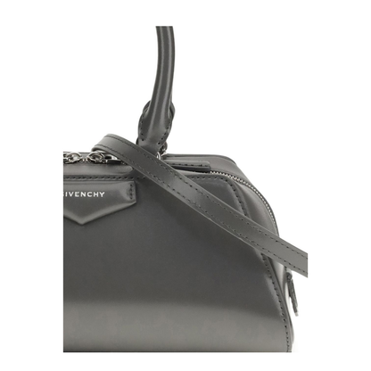 Antigona Mini Box Calfskin Top-Handle Bag - Dark Grey