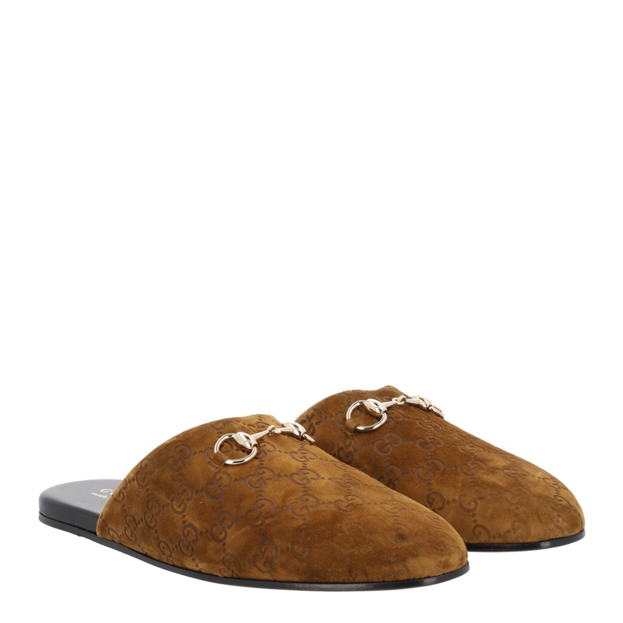 Horsebit Mule Brown Suede