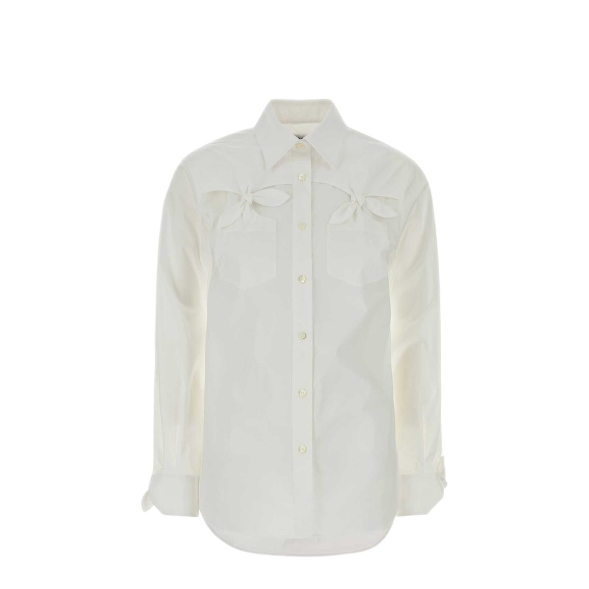MAYFEYR - Moschino - White Stretch Poplin Shirt - 261D020404311001