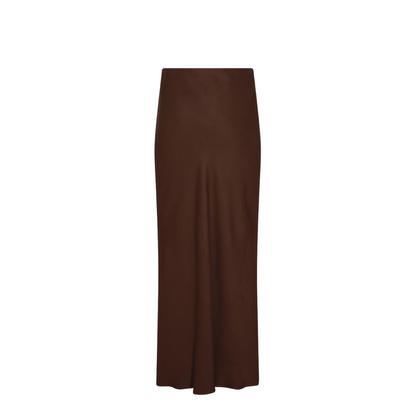 Brown Viscose Blend Skirt