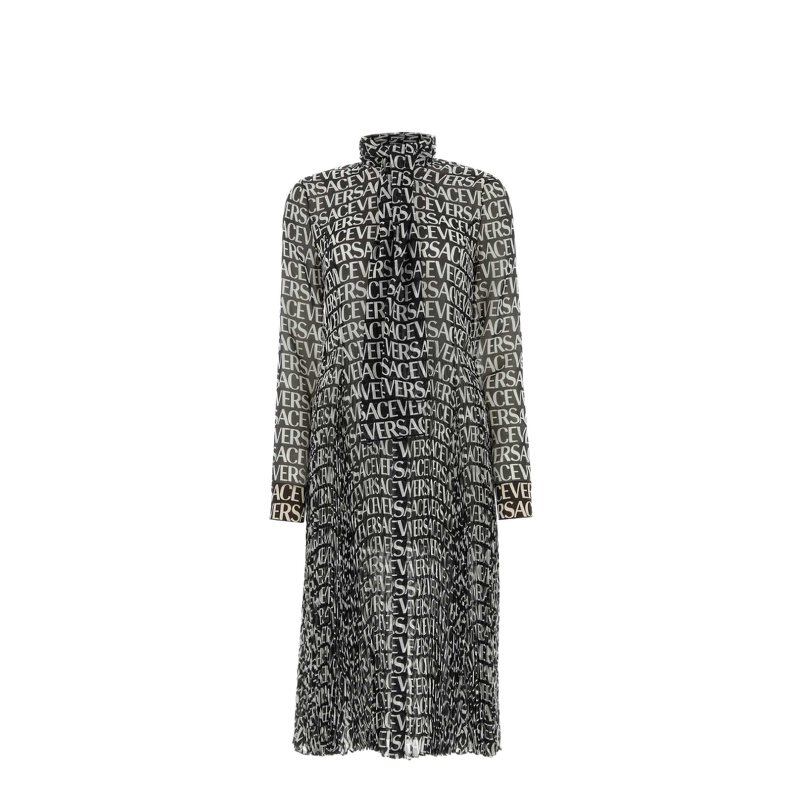 Printed Crepe Shirt Dress