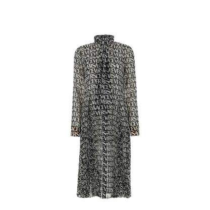 Printed Crepe Shirt Dress