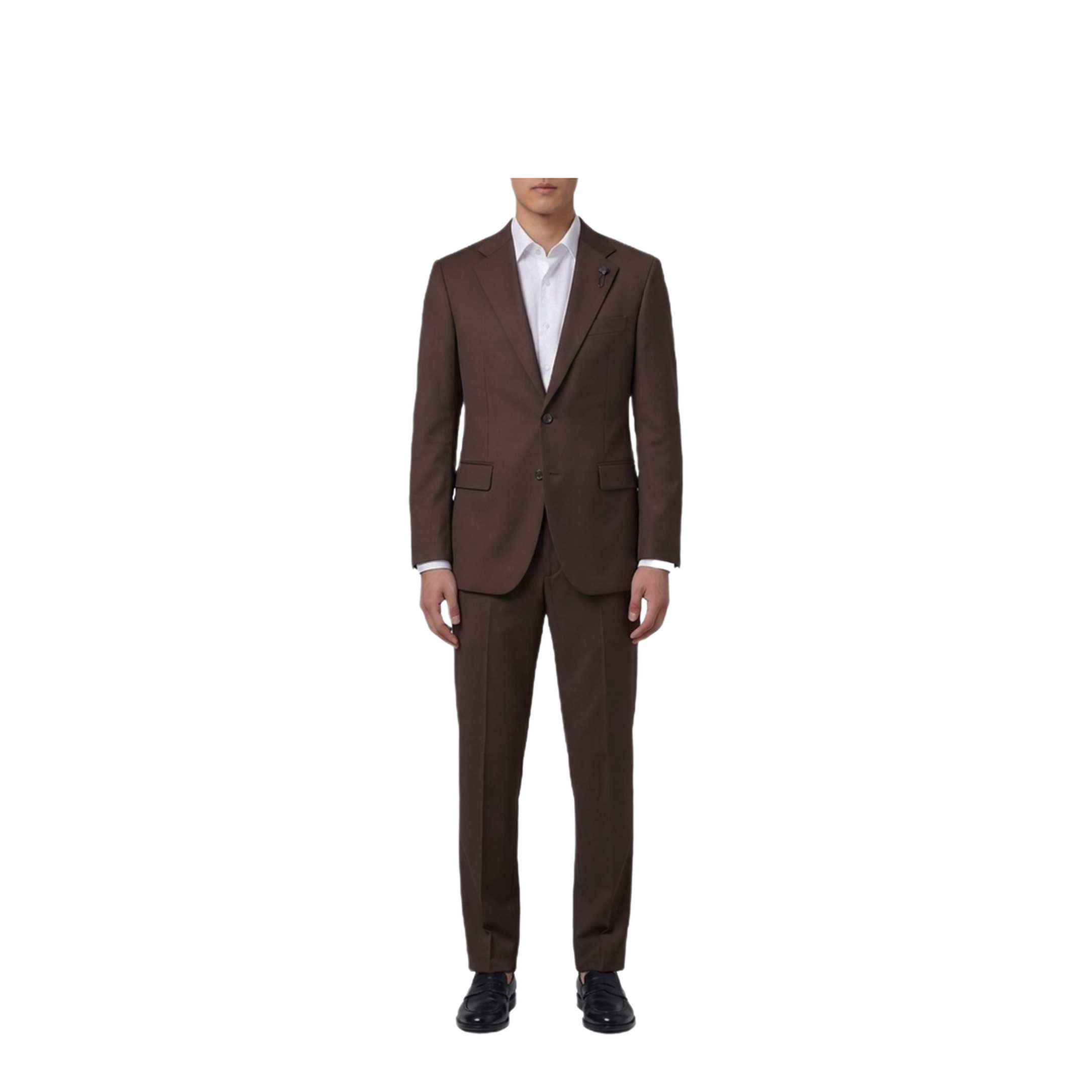 MAYFEYR - Lardini - Brown Virgin Wool Single Breasted Suit - AC5931ECN64414440
