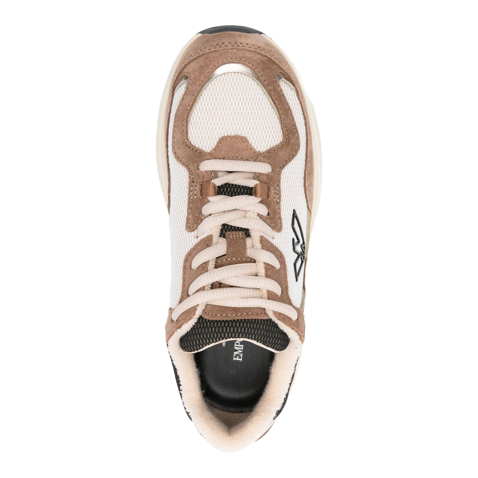 Mesh Sneakers with Suede Details