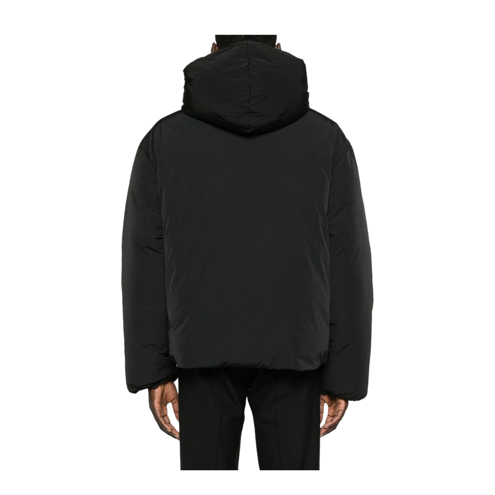 Classic Black Hooded Jacket