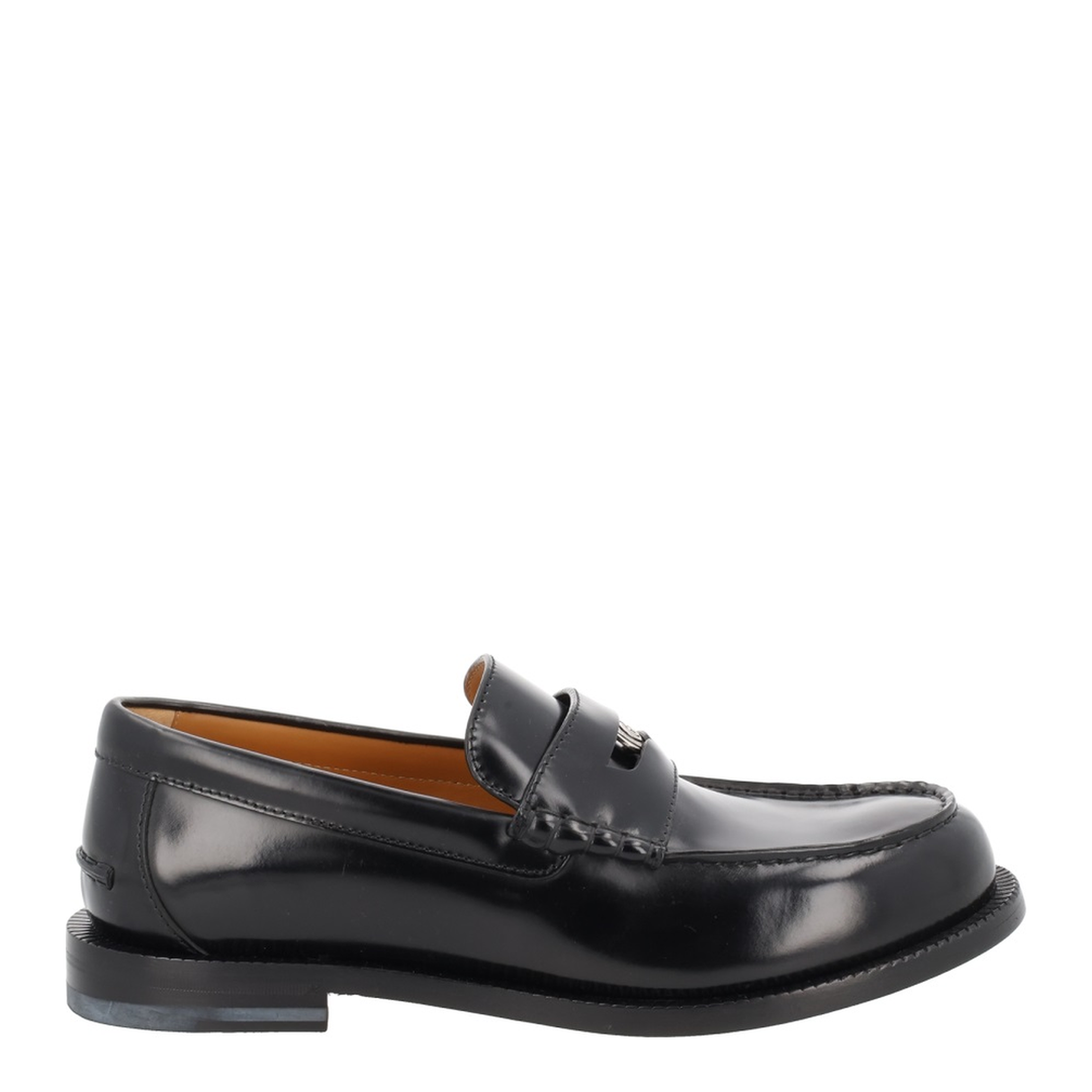 Black Loafer with Removable Detail