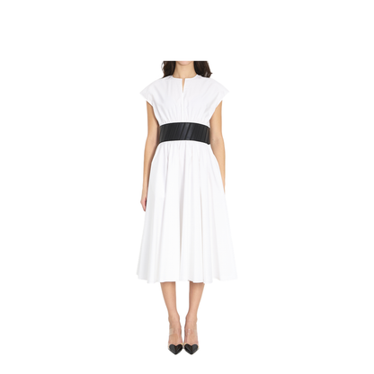 Midi Dress with Belt