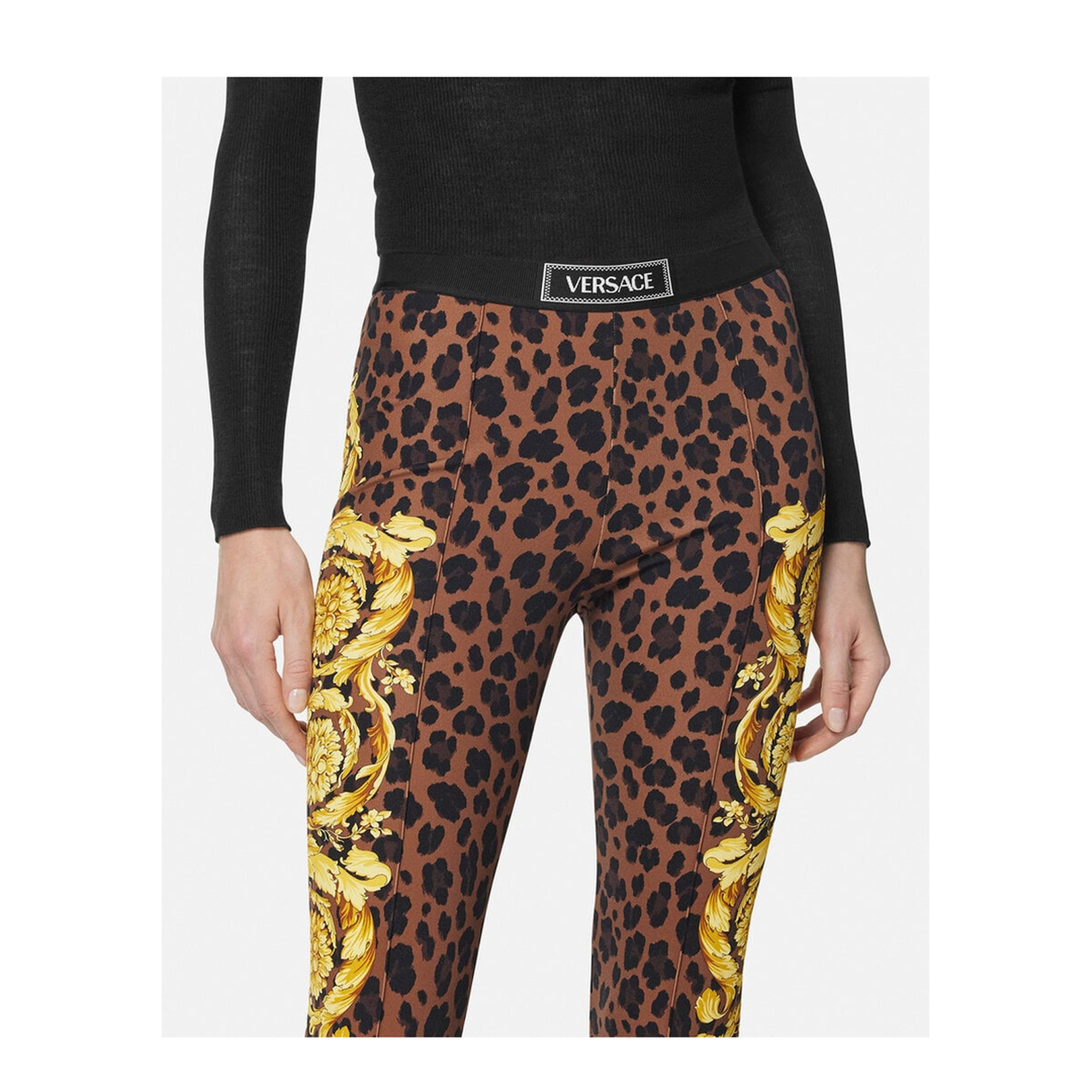 Printed Stretch Nylon Leggings