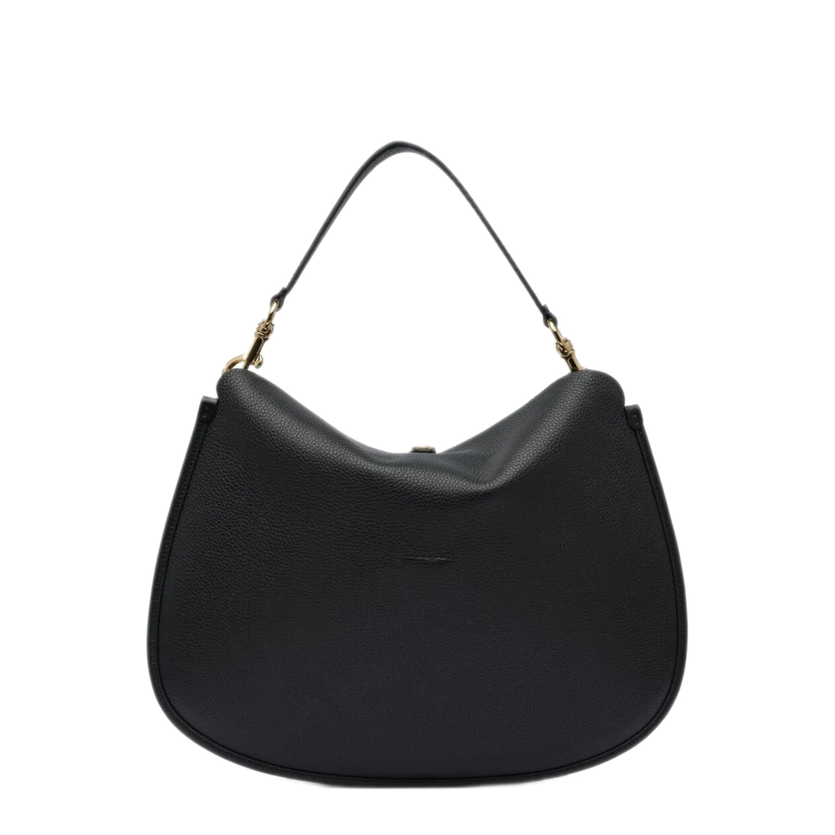 Extra-Large Calfskin Shoulder Bag - Black